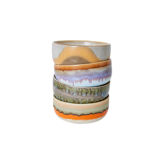 Stoneware bowl - set of 4