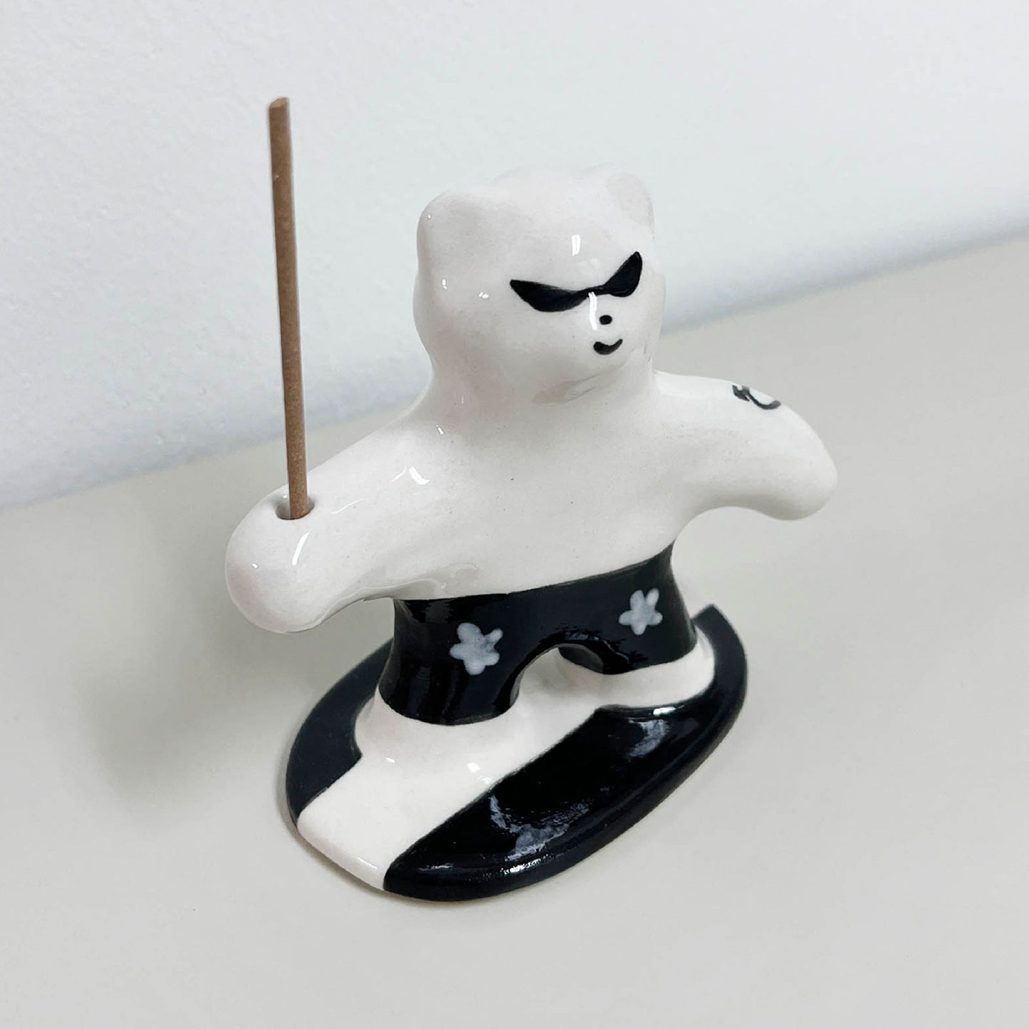 Surfing Bear Incense Holder