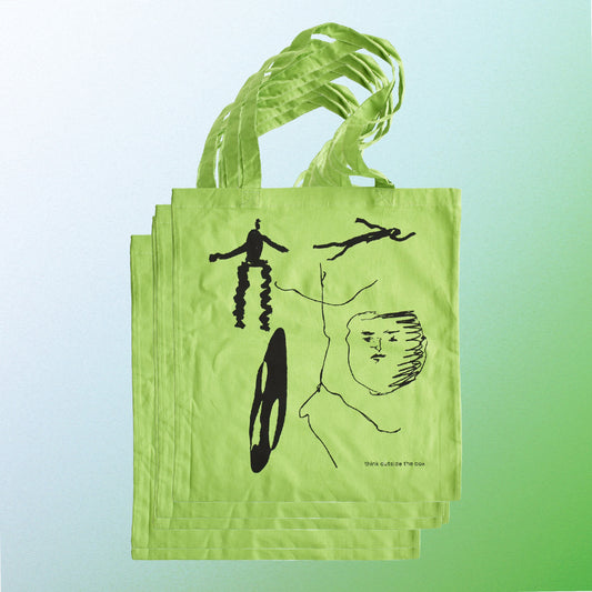 Think outside the box tote bag