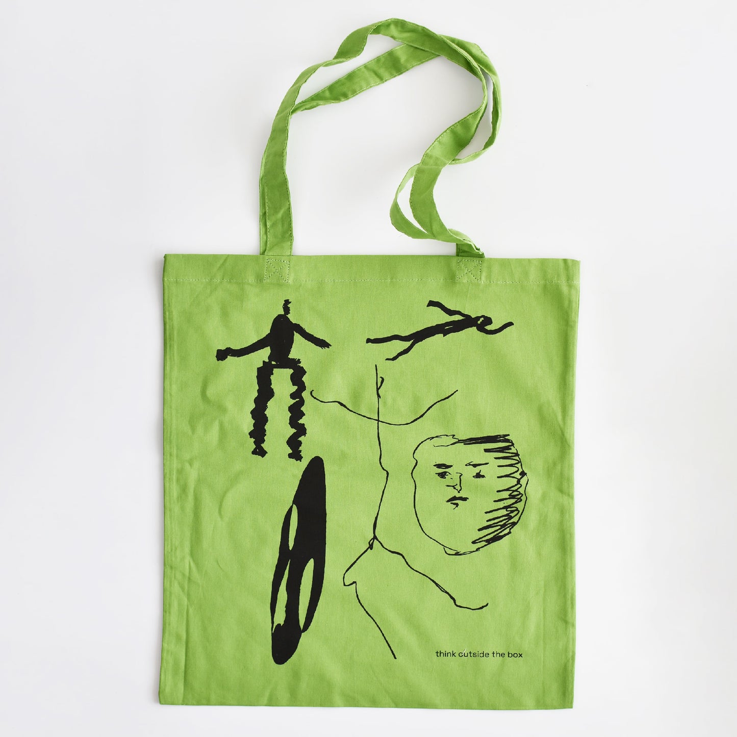 Think outside the box tote bag