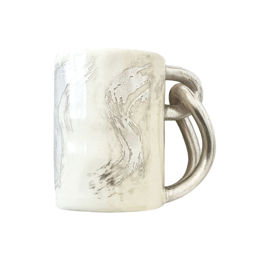 Tied-handle mug