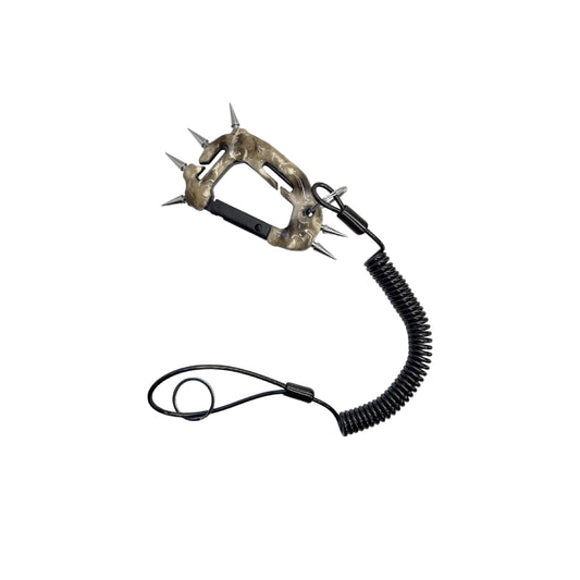 White Carabiner Keychain