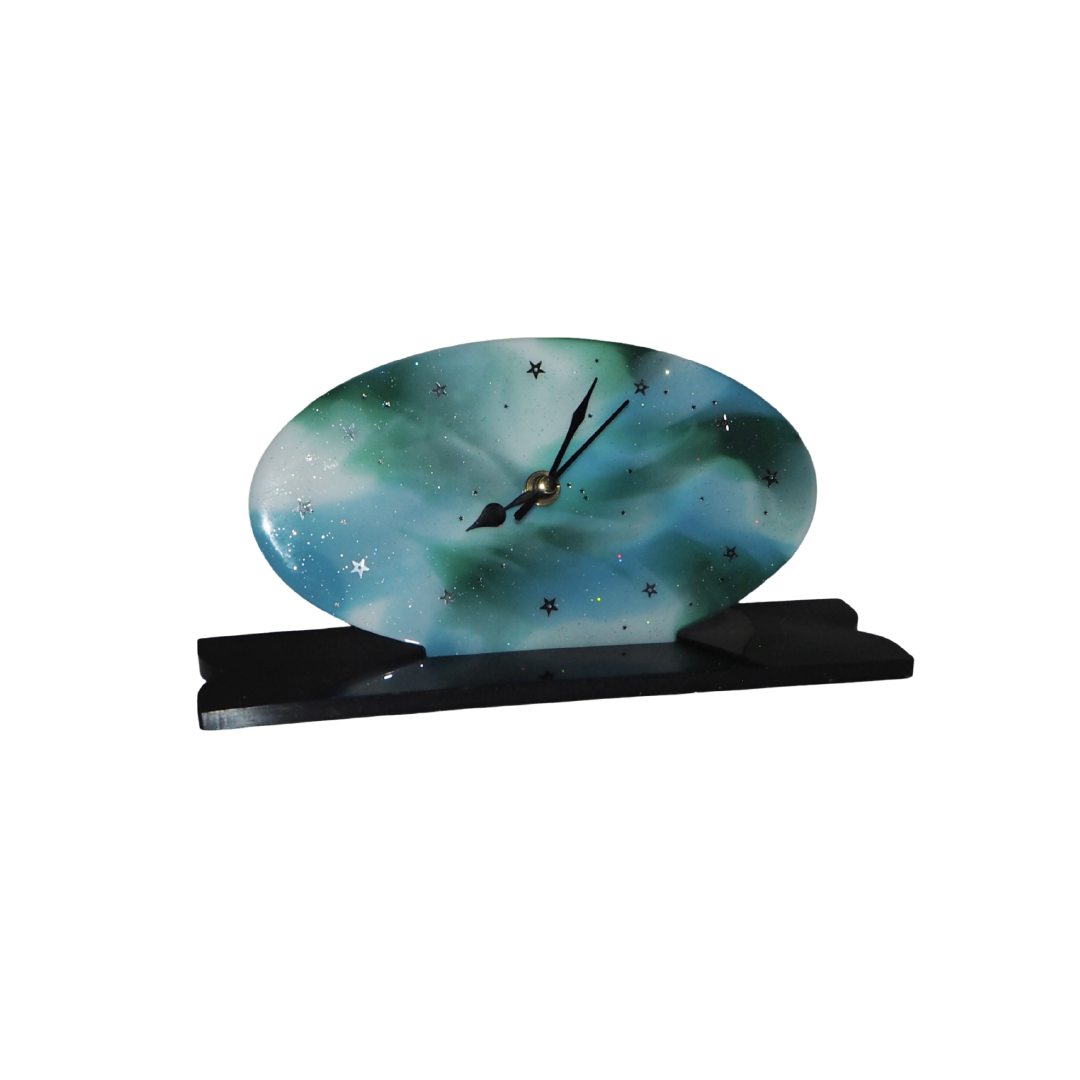 Earth table clock