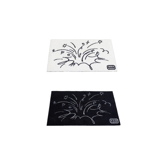 “Bombs or Firework?” door mat