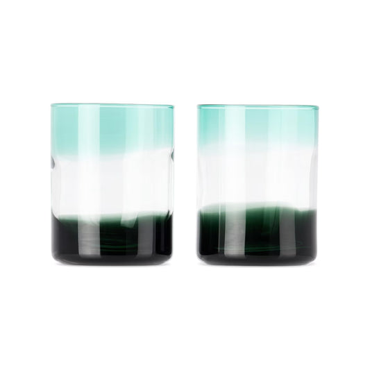 Blue & Green ombre tumbler - set of 2