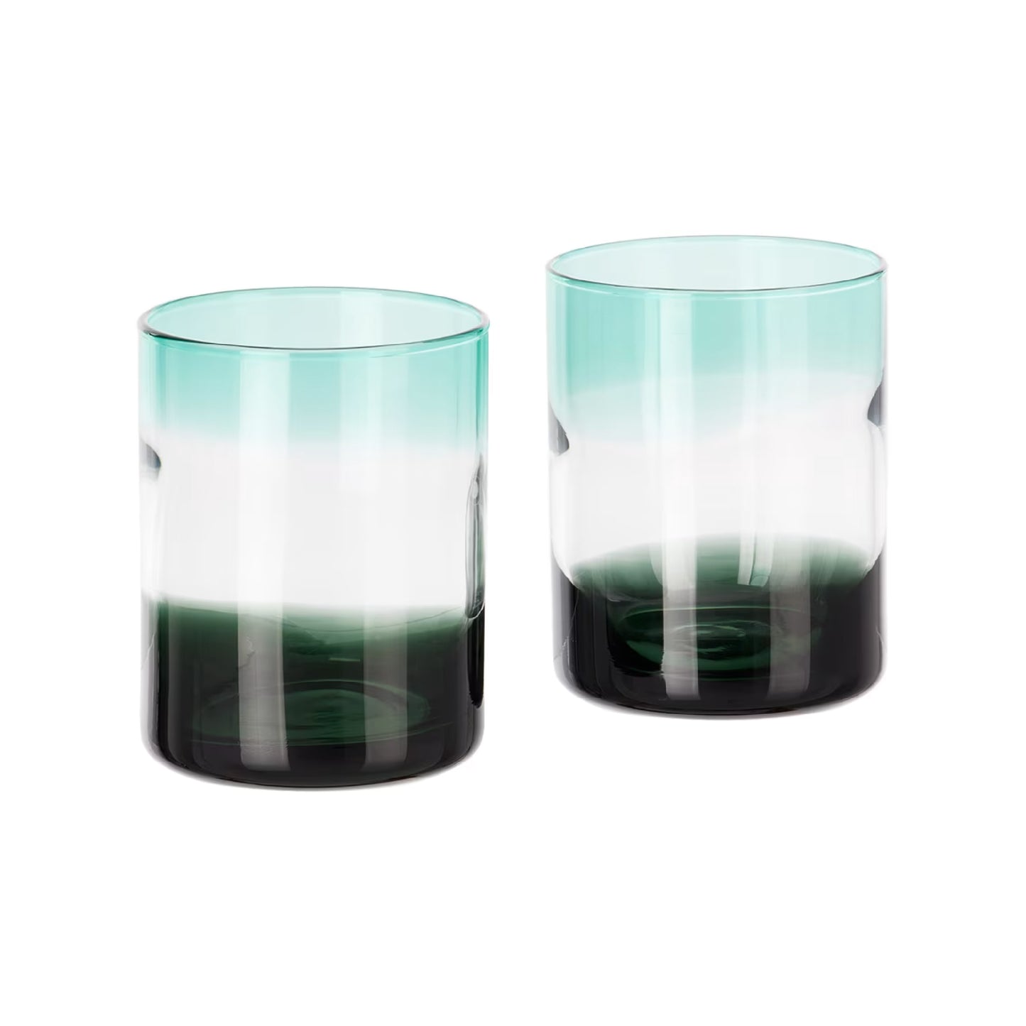 Blue & Green ombre tumbler - set of 2